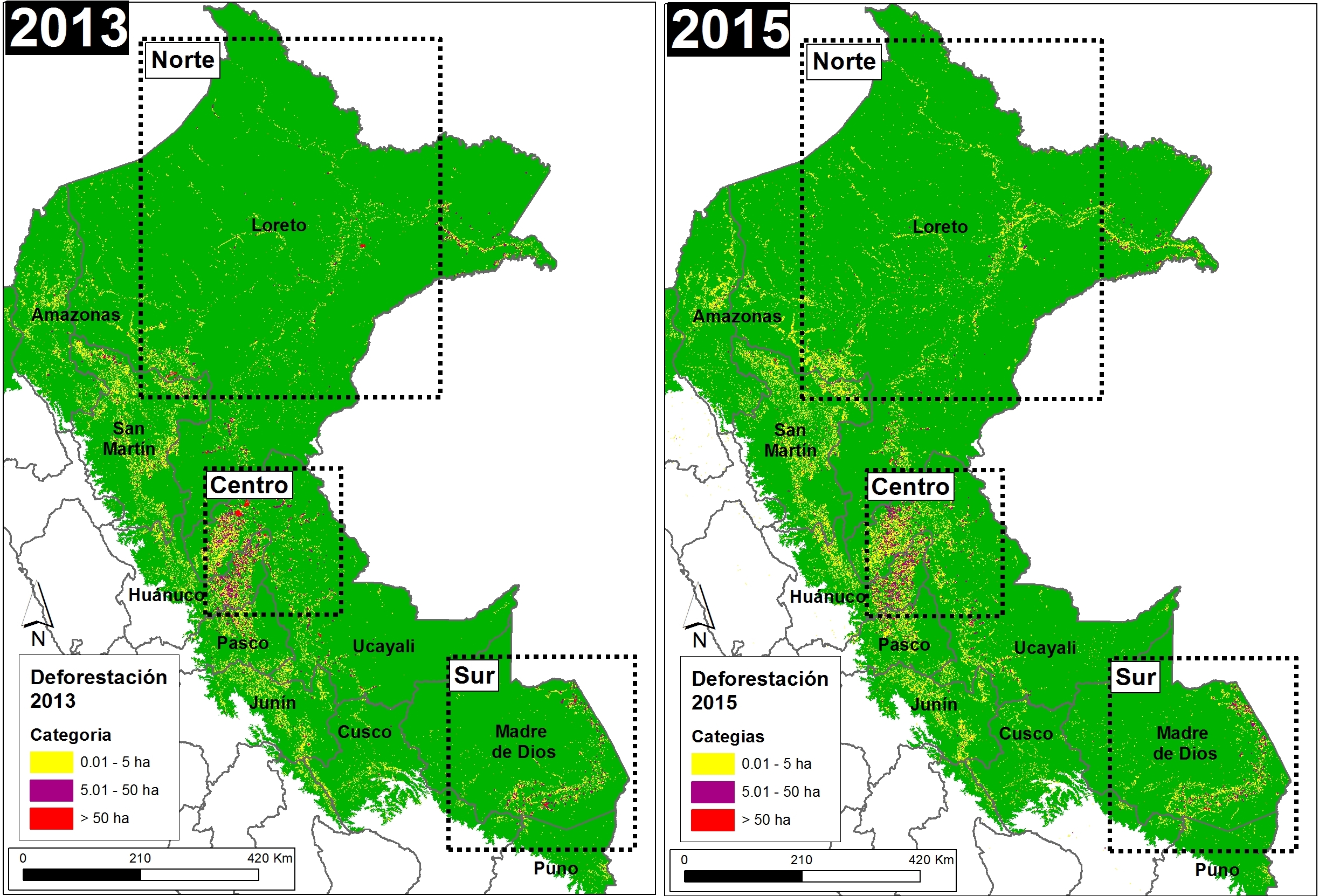 Imagen 32a. Datos: PNCB/MINAM, UMD/GLAD