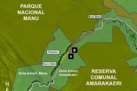 MAAP #29: Construcción de una Nueva Carretera entre Parque Nacional Manu y Reserva Comunal Amarakaeri (Madre de Dios)