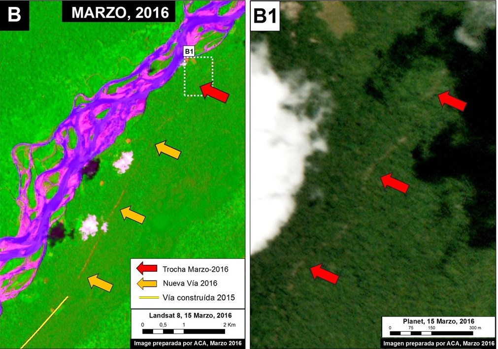 Datos: USGS, Planet Labs