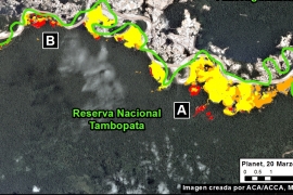 MAAP #61: La Minería Aurífera se Reduce en la Reserva Nacional Tambopata