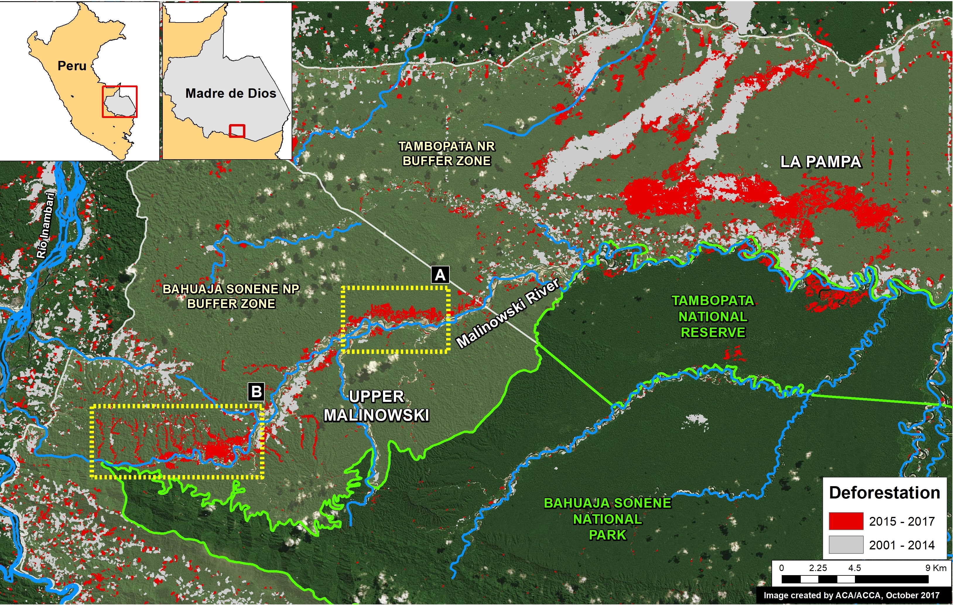 NASA photo shows 'gold' Peruvian  rivers