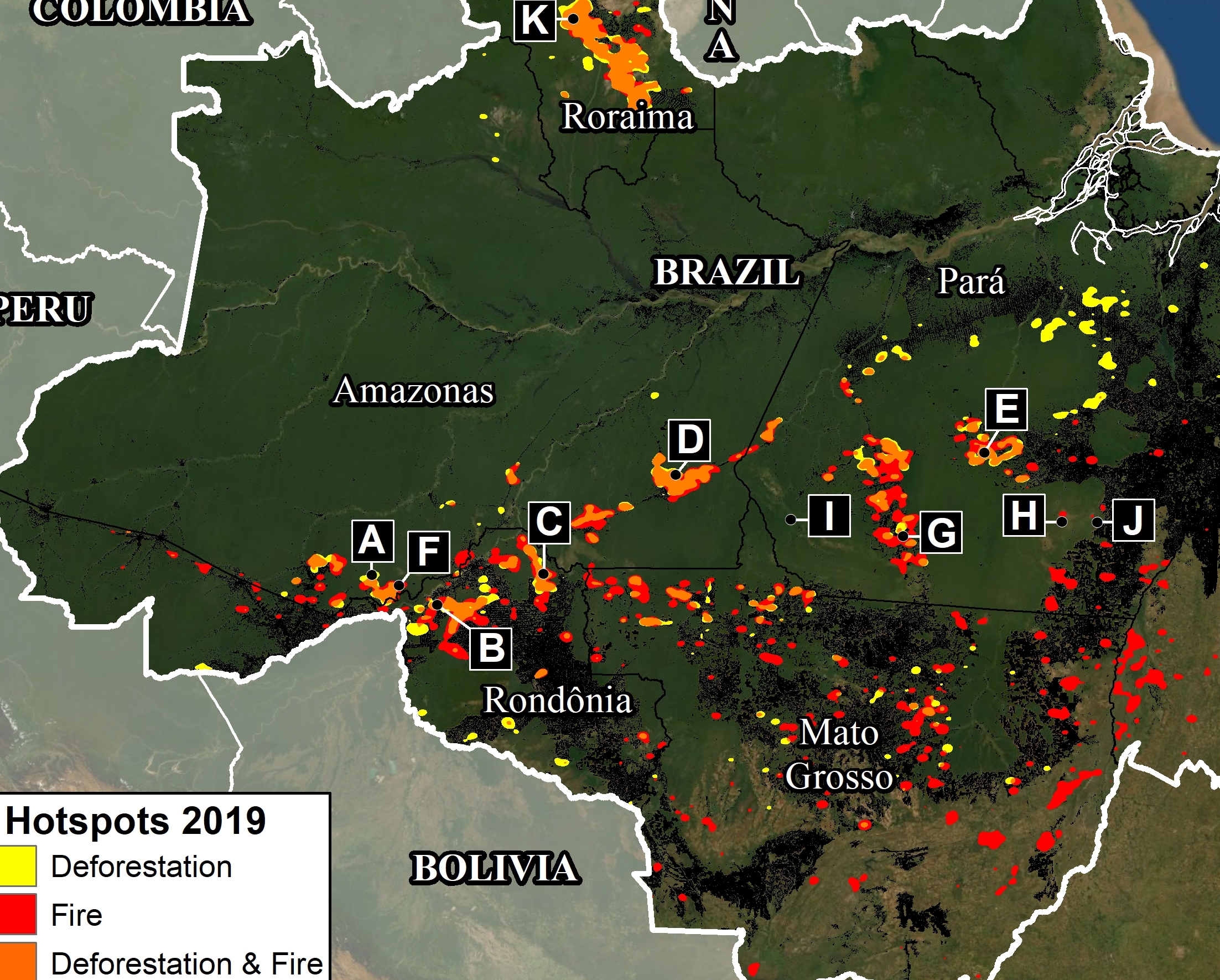 Maap 109 Fires And Deforestation In The Brazilian Amazon 19 Maap
