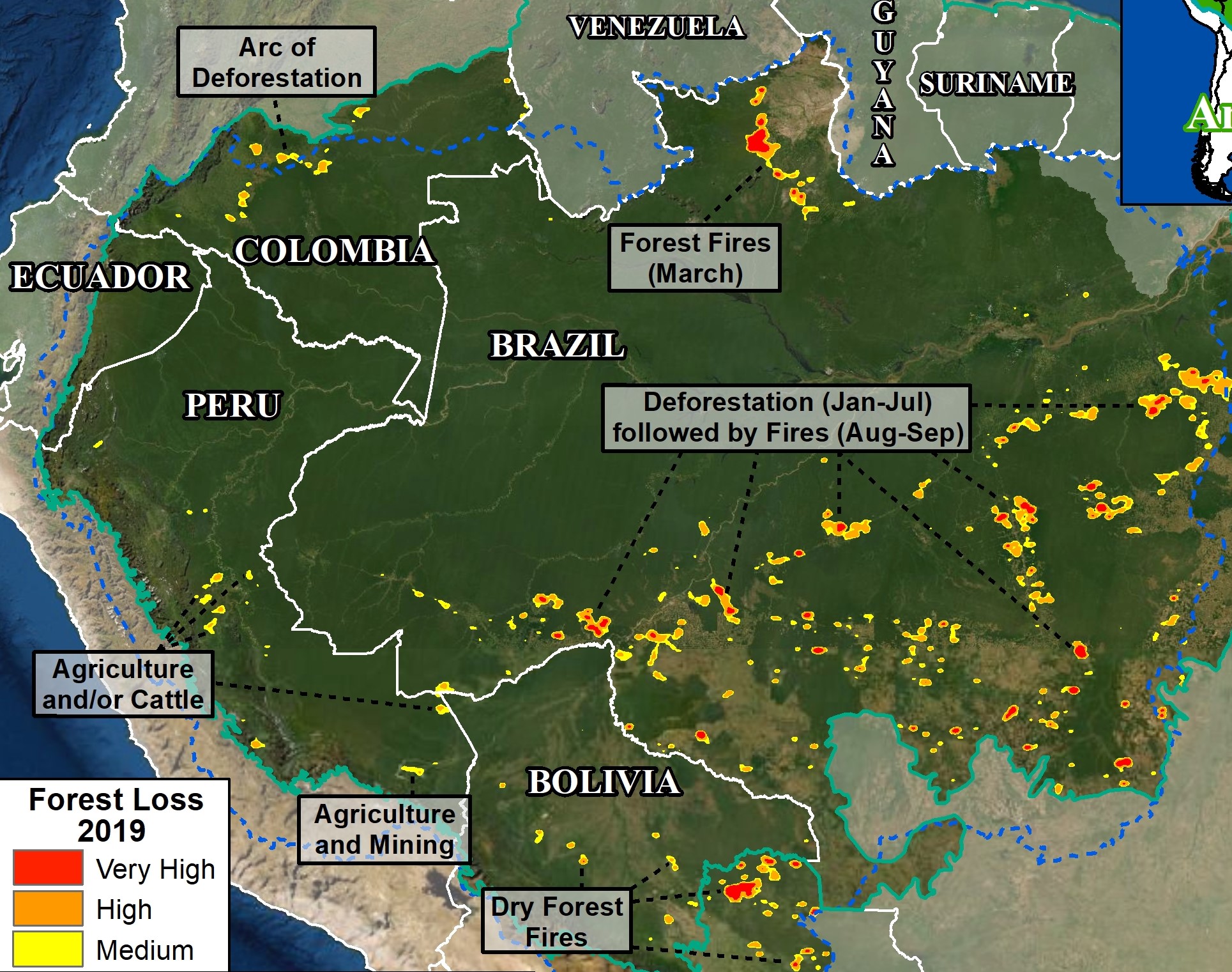 MAAP 122 Deforestación en la Amazonía 2019 MAAP