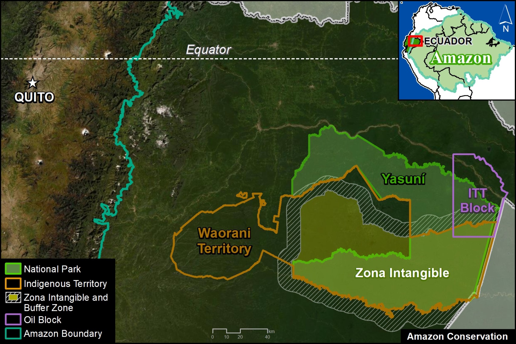 Yasuni National Park Map