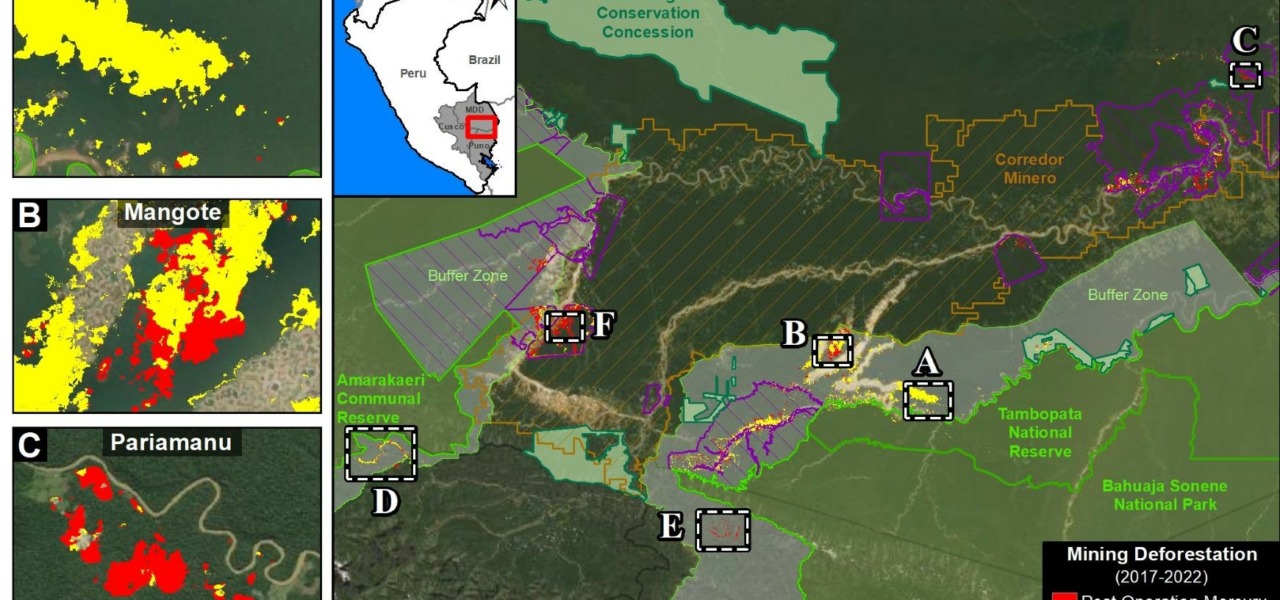 MAAP #154: Minería Ilegal en la Amazonía Peruana – Actualización 2022