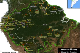 MAAP #197: Minería ilegal de oro en la Amazonía