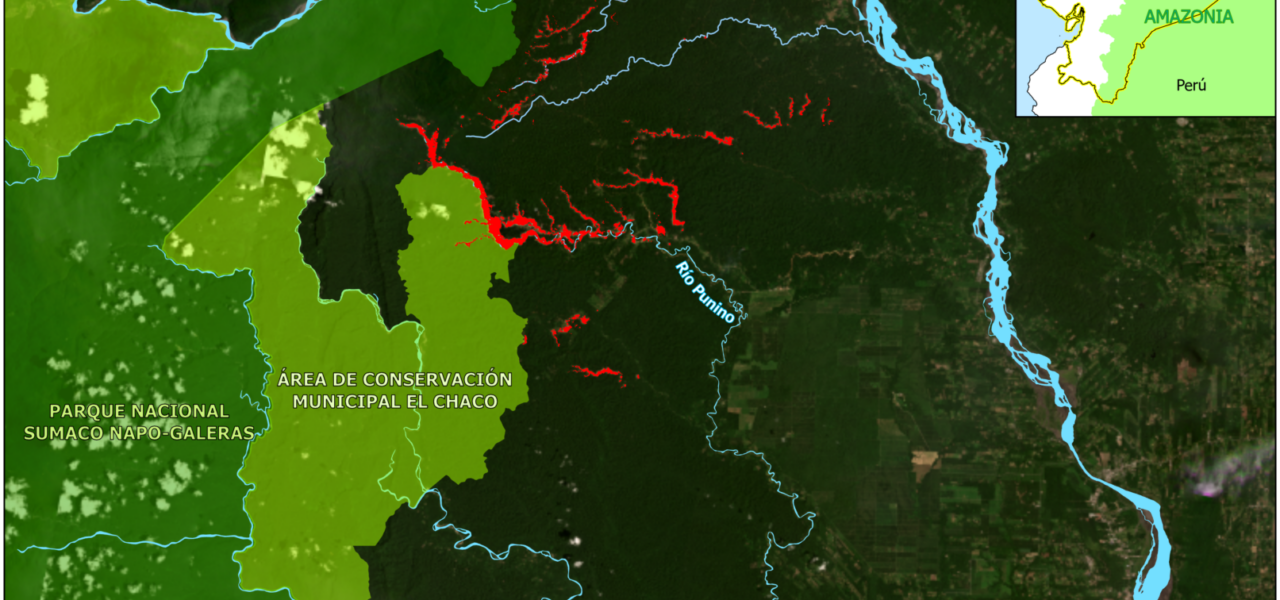 MAAP #206: Rapid expansion of illegal mining in Ecuadorian Amazon